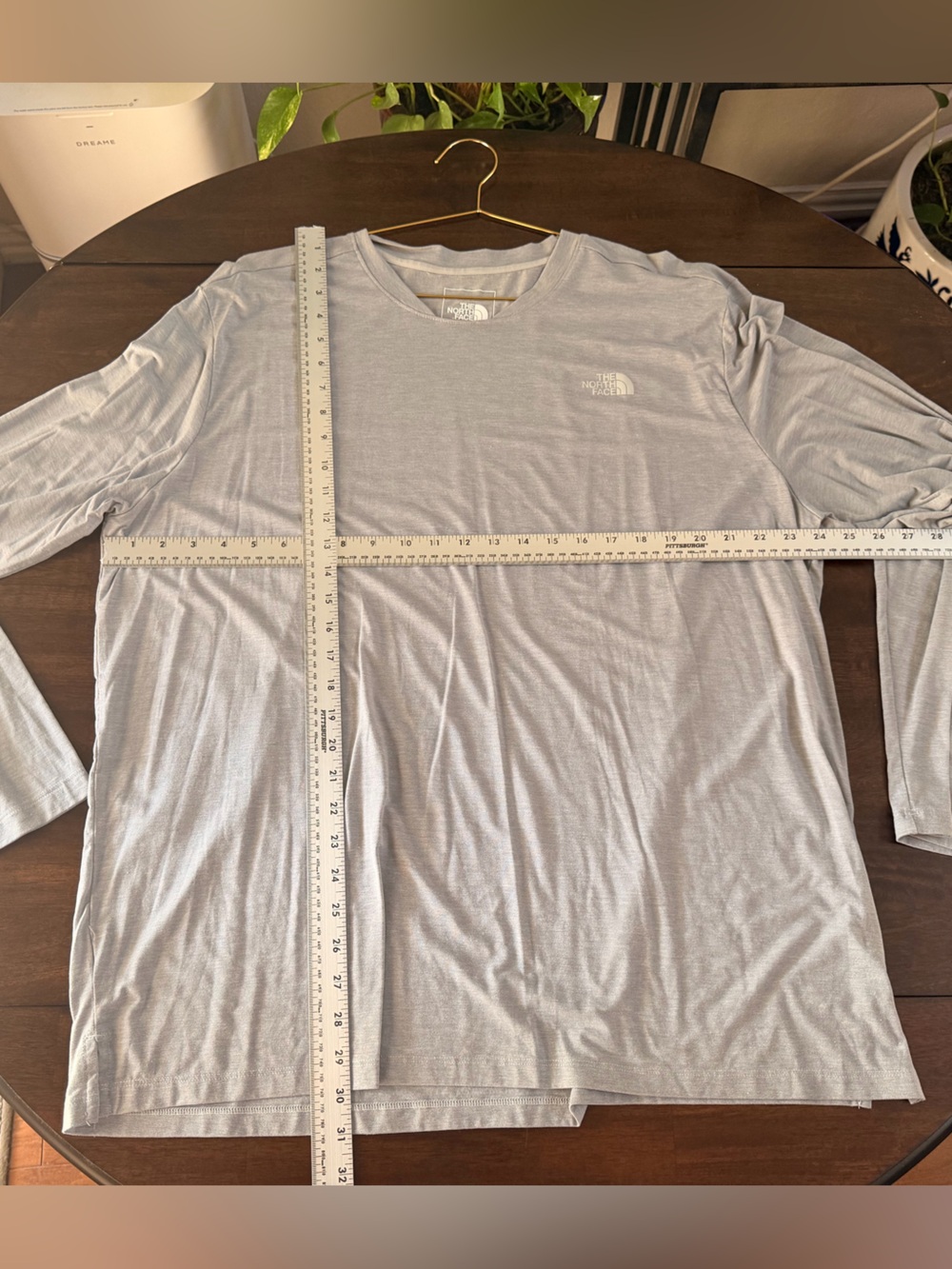 The North Face Men's Long Sleeve Crew - Pale Gray
